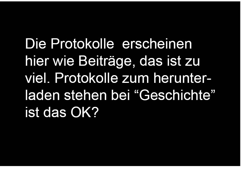 Mehr über den Artikel erfahren Protokoll